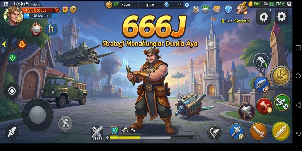 Tampilan gameplay 666J yang menarik dengan beragam unit strategis.