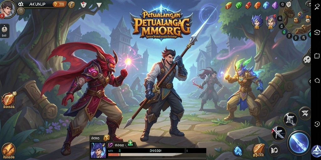 Tampilan gameplay AKUNJP yang menarik dan penuh aksi.