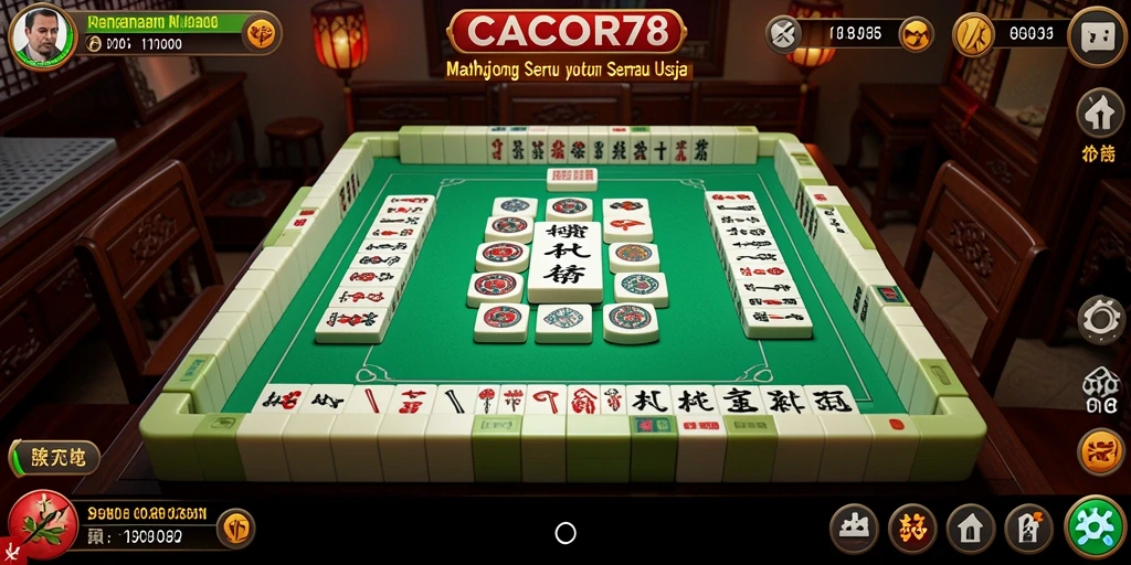 Tampilan gameplay CACOR78 yang menarik dan penuh warna dalam permainan Mahjong.