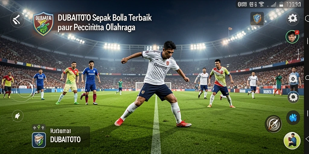 Screenshot DUBAITOTO menunjukkan aksi sepak bola yang mendebarkan.