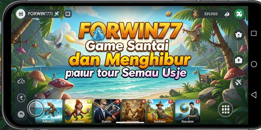 Screenshot utama FORWIN77 menampilkan keseruan gameplay casual yang menyenangkan.