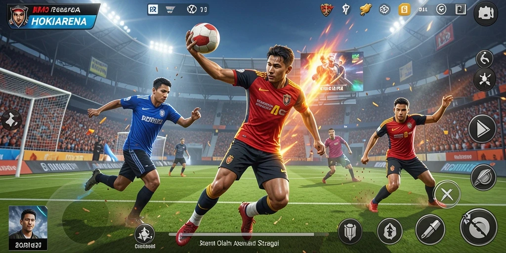 Tampilan menarik gameplay HOKIARENA dengan aksi olahraga yang mendebarkan.