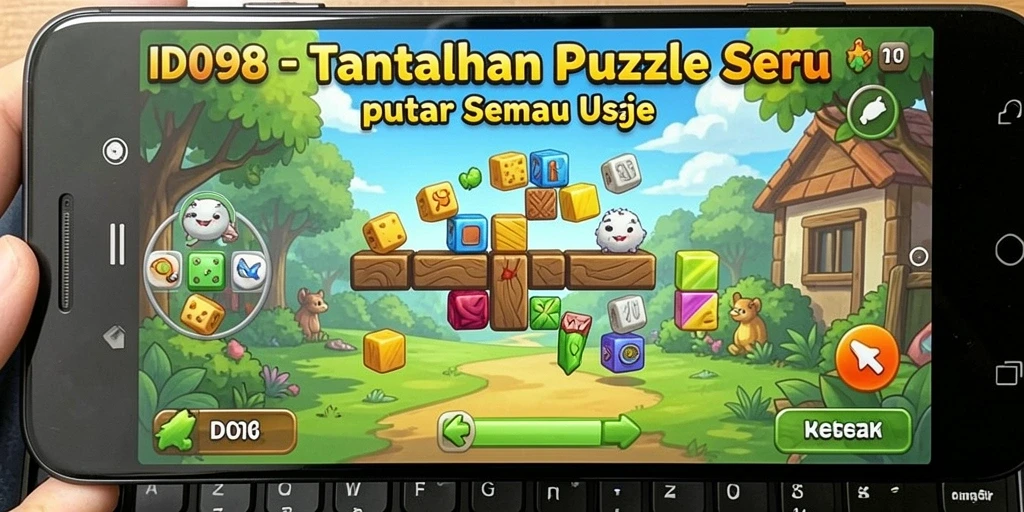 Screenshot gameplay menunjukkan berbagai tantangan puzzle yang menarik.