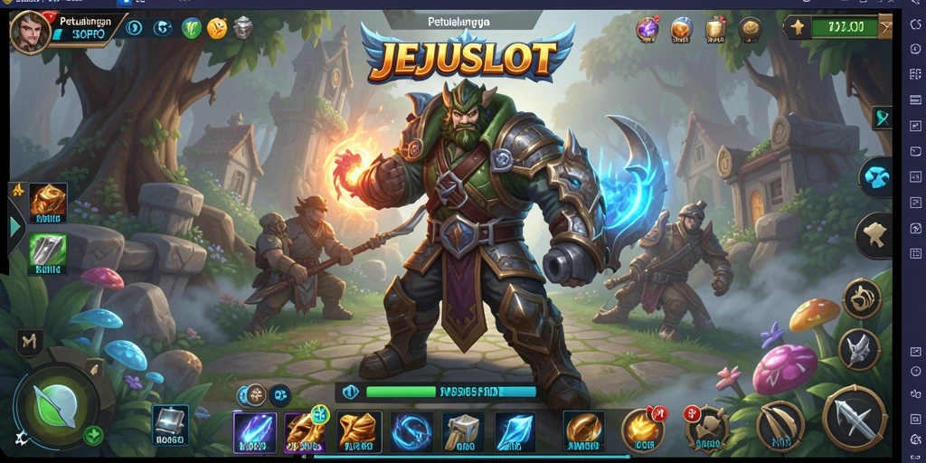 Gameplay menakjubkan di dunia JEJUSLOT MMORPG.