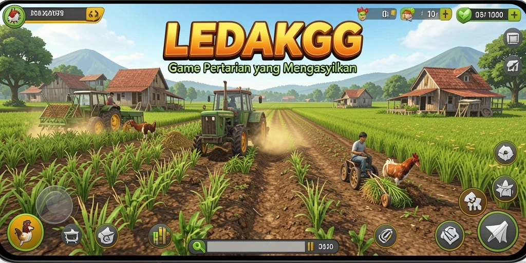 Tampilan gameplay LEDAKGG yang menarik dan interaktif.