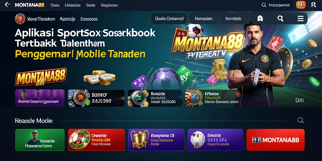 Tampilan antarmuka MONTANA88 yang menarik saat bermain Sportsbook.