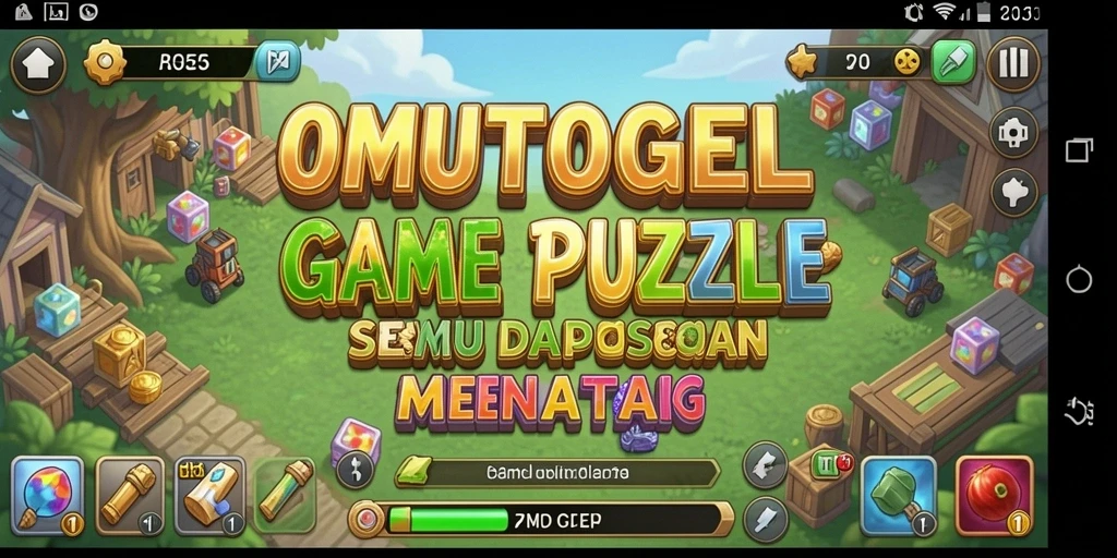 Screenshot gameplay OMUTOGEL yang menunjukkan tantangan puzzle yang mendebarkan.