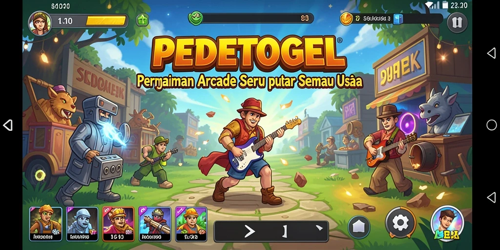 Tampilan gameplay seru PEDETOGEL yang menantang.