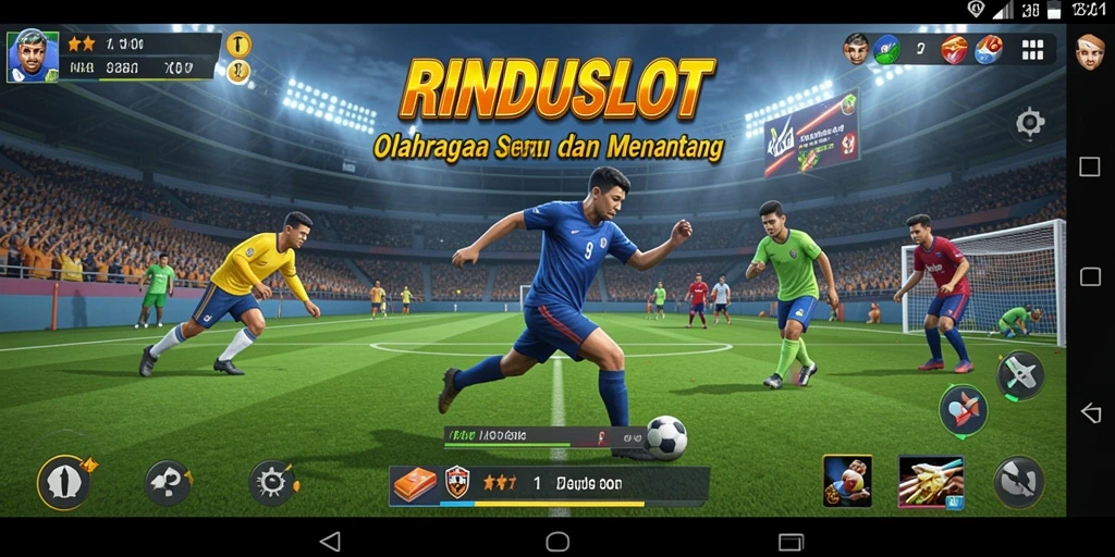 Gameplay RINDUSLOT yang menegangkan dan seru saat bertanding.