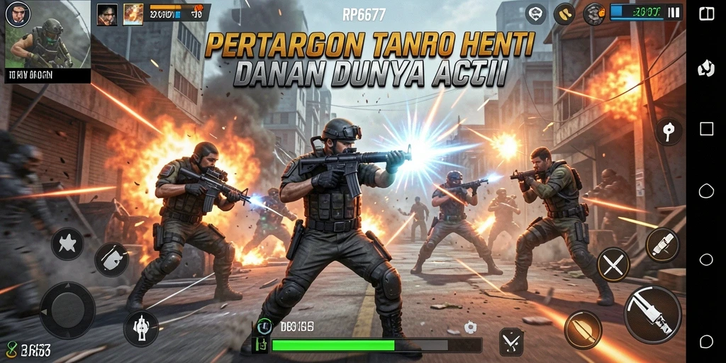 Tampilan menarik dari gameplay Action yang mendebarkan.