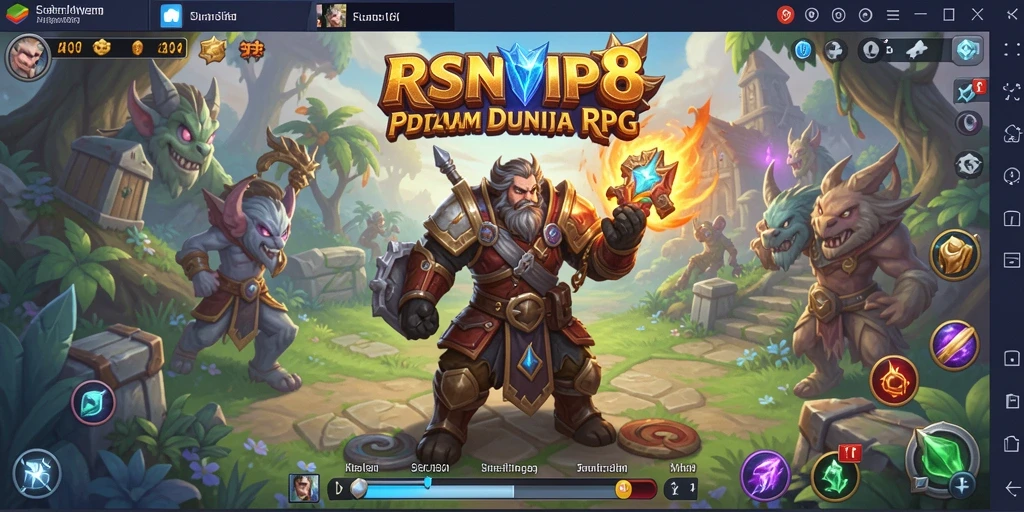 Screenshot menunjukkan aksi seru dan grafis menawan dalam gameplay RSNVIP8.
