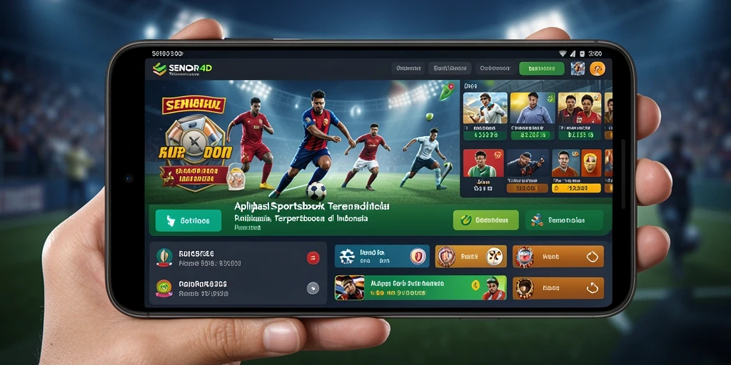 Tampilan screenshot SENIOR4D yang menunjukkan fitur taruhan olahraga.