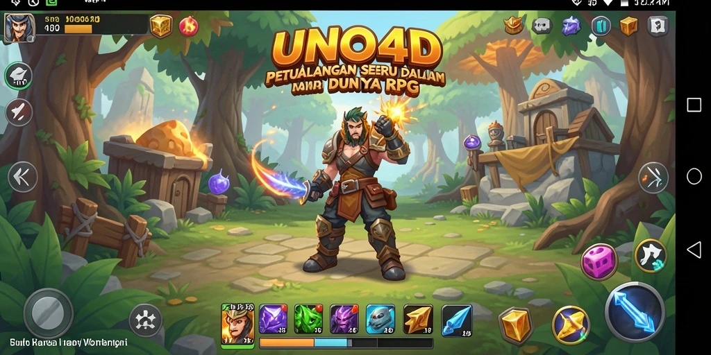 Tampilan gameplay <strong>UNO4D</strong> dengan karakter dan dunia yang kaya.